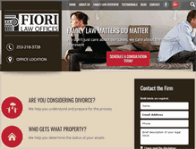 Tablet Screenshot of fiorilawoffice.com